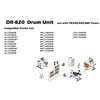 Compatible Replacement for DR-820 Drum Unit Use with TN-850 TN-880