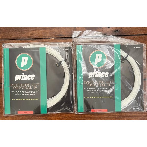 Prince Synthetic Gut Original 16 White 40ft 12.2m String -