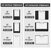 Extra Large 11x17 Clipboards 2 Pack, Landscape and Vertical Layout,