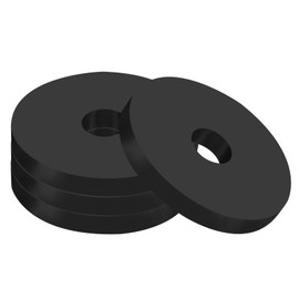 PATIKIL Rubber Spacer Anti-Vibration Spacer Washer Seal Gasket Multi-Purpose 40mm OD x 10mm ID x 5mm Thick Insulation Pad Rubber Washers for HVAC Machine Bolts Black