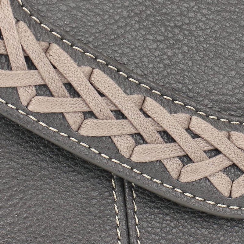 CHALA Braided Boho Crossbody - Mini Keychain Bear - Ink