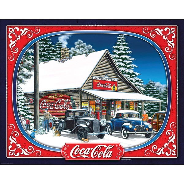 Springbok's 1500 Piece Jigsaw Puzzle Coca-Cola Holiday Tidings - Made in USA