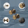 EAI Lined Door Knobs Antique Brass | 1 Pair of