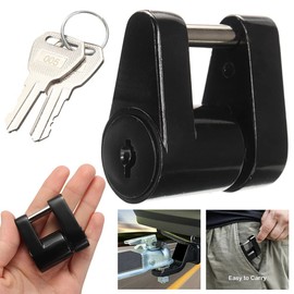 OrangeClub Anhängerschloss,Anhängerkupplung Kupplung Schloss Vorhängeschloss Diebstahlsicherung für Pkw Anhänger Anhängerkupplung Vorhängeschloss