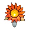 HUIMEIJU Stained Glass Sunflower Night Lights,Suitable for bedrooms,Kitchens,bathrooms,etc.(Orange 1PCS)