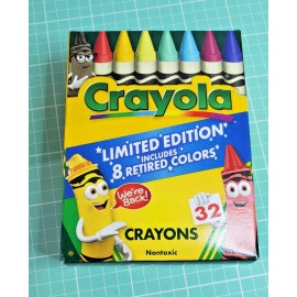 Crayola Limited Edition 8 Retired Colors, 32 Pack, New Assortment
