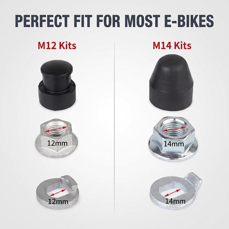 GOUDOGEDC 1 Set E-Bike Hub Motor Axle E-Bike Electric Bicycle