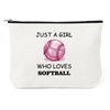Softball Stuff Softball Gifts for Players Makeup Bag Cosmetic Bag