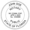 Maxmark Round Notary Pre-Inked Stamp for State of Florida
