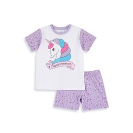 Chicco Unicorn Pyjamas Short Sleeve Cotton Girls, purple