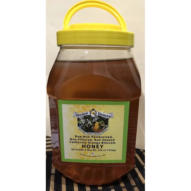 HONEY HEAVEN 6 LB (2.72 kg) CALIFORNIA ORANGE BLOSSOM HONEY-
