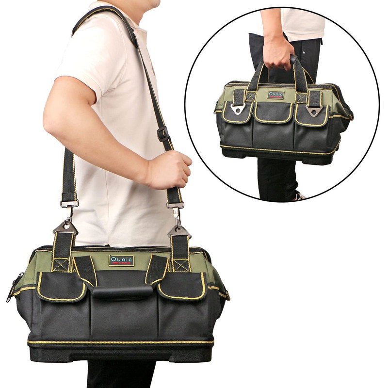 Tool Bag, Ounic 17 Inch Large Tool Bag Heavy Duty