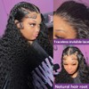 Manorshen 13x6 Deep Wave Lace Front Wigs Human Hair Wet