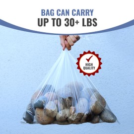 Bake Bags 19" x 23.5" 10 Pack Turkey Bags for Cooking, Roasting Meat, Chicken, Turkey Roasting Bag, Seafood Boil, Vegetables, Clear Plastic, Freezer Safe, Roasting Bags for Oven Cooking, Odor Proof