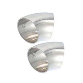 Motoforti OD 1.25" 45 Degree Mandrel Bend Exhaust Elbow Pipe SS304 Stainless Steel Bend Tube 20GA /.036" Wall Thickness Exhaust Piping for Car Exhaust Pipe Elbow Modified 2pcs Long-lasting
