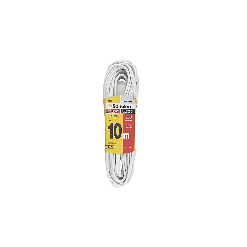 SANELEC, Extensión Eléctrica, Uso Doméstico, Corriente 13 A, Calibre 16