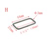 10pcs Metal Wire Formed Rectangle Ring Belt Loop Bra Buckle