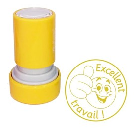 Excellent Travail French Teacher Self-Inking Stamp Gold Ink, 22mm Reinkable^