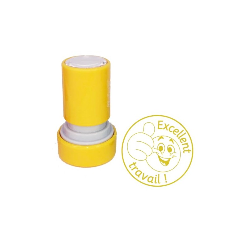Excellent Travail French Teacher Self-Inking Stamp Gold Ink, 22mm Reinkable^