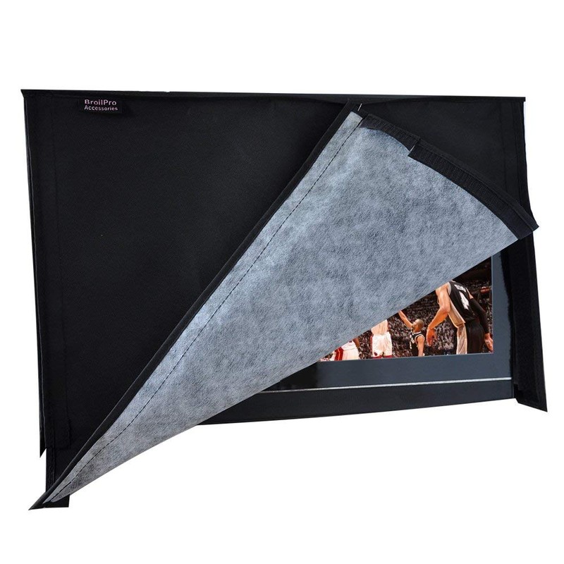 BroilPro Accessories Outdoor 75" -78" TV Set Cover,Scratch Resistant Liner