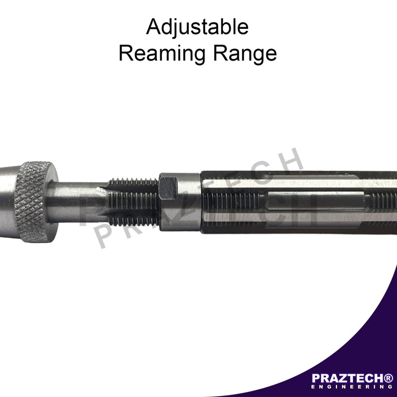 PRAZTECH Long Pilot HSS Blade Adjustable Expanding Hand Reamer |