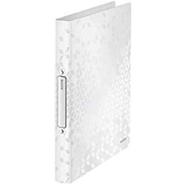 Leitz 4 Ring Binder, Holds up to 190 Sheets, Wow Range, 25 mm Spine, 42580016 - A4, Yellow
