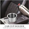 Cabilock 2pcs Cup Holder Insert, Table and Desk Metal Cup