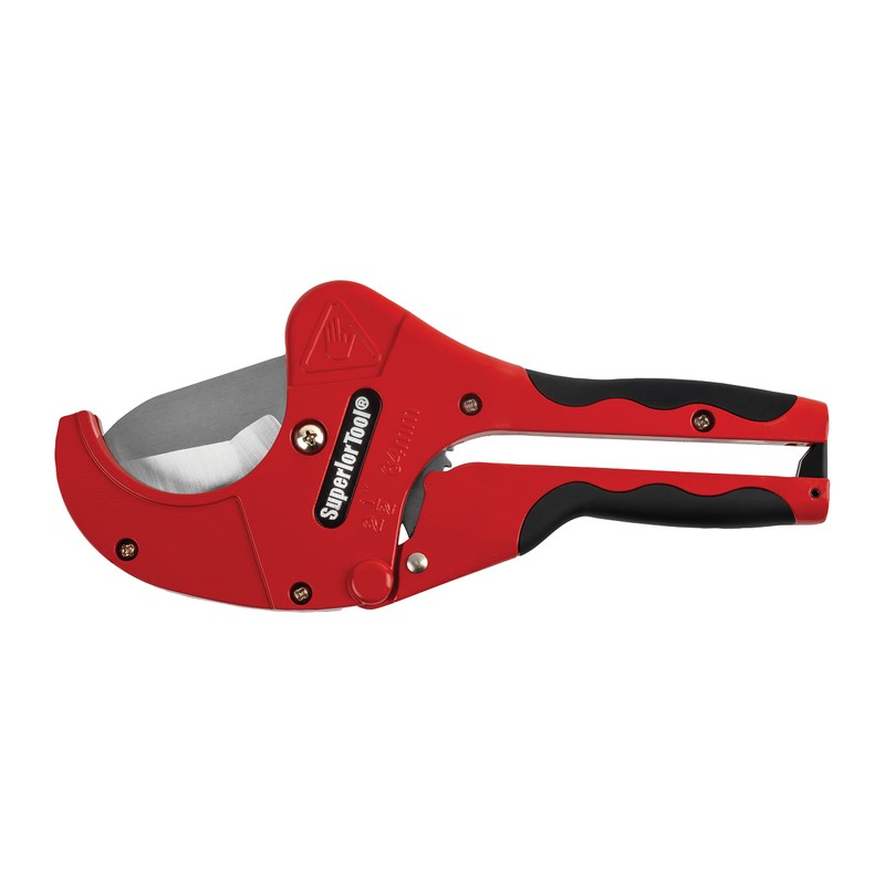 Superior Tool 37116 One-handed 2” PVC Ratcheting Cutter