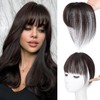 Datanala 100% Real Human Hair 360° Cover Air Bangs In
