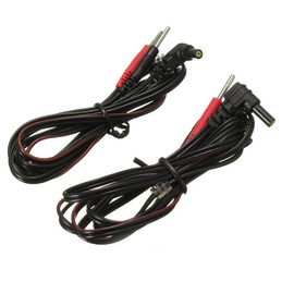 SensaMed - 2 Cables Para Electrodos Repuestos Compatibles Con Caretec TENS Twin Intensity Everyway Roovjoy