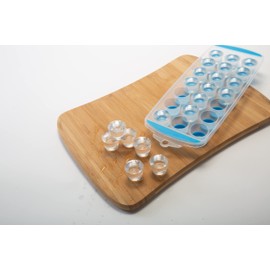 Kitchen Details 2 Pack Mini Ice Cube Tray | Dimensions: 11. 75" x 4. 625" x 1. 125" | Makes 21 Mini Cubes | Dishwasher Safe | Freezer Safe | Kitchen Accessories | Asst