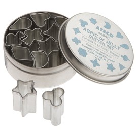 Ateco #4846 .5-Inch Aspic Jelly Mini Cutters, Set of 12 Assorted Shapes