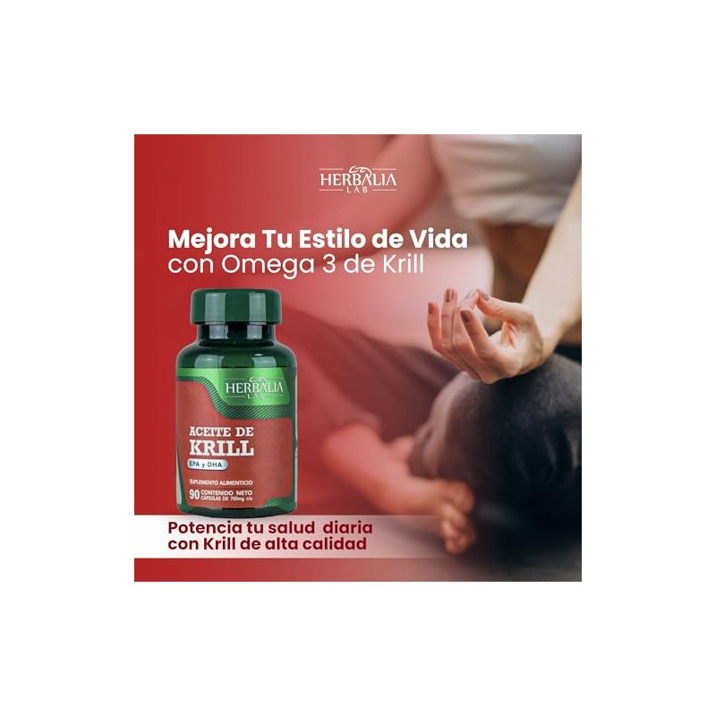 Aceite de Krill Puro Herbalia Lab - Rico EPA y