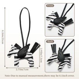 DEVPSISR Horse Purse Charms Women Cute Designer Keychain Leather Bag Charms for Handbags Tote Bag Accessories Charm Trendy(Horse1-Color6)