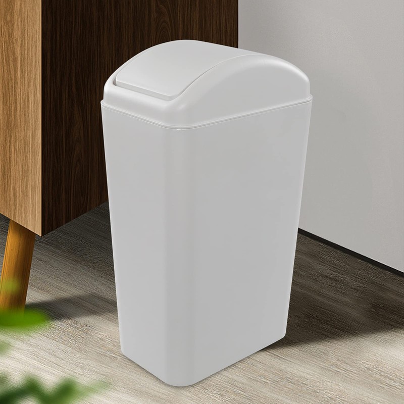 Obstnny 14 L / 3.5 Gallon Slim Plastic Trash Can