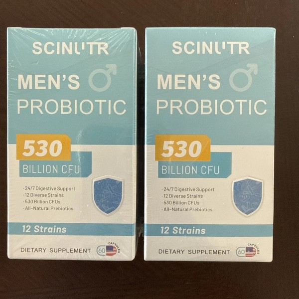 SciNutr Men’s Probiotics – 530 Billion CFU 12 Strains for