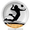 Fun Express Volleyball Player Paper Dessert Plates - 8 Pieces