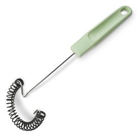 Fackelmann Ecolution Whisk - Small Spiral Whisk Made of Wood Fibres, Organic Plastic and Stainless Steel - Diameter 28 x 8 cm Large Whisk in Mint Green/Stone Grey