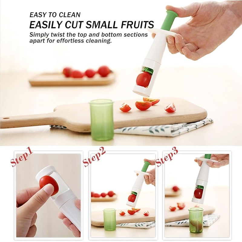 KOMUNJ Grape Slicer, Grape Slicer, Fruit Cutter for Cherry, Creative