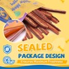 gazeupon Dog Jerky Treats,Triple Flavored Meat Strips for Dogs,Healthy Training