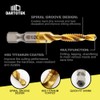 Combination Drill and Tap Bit Set,Titanium Coated Tapping Bit Tool