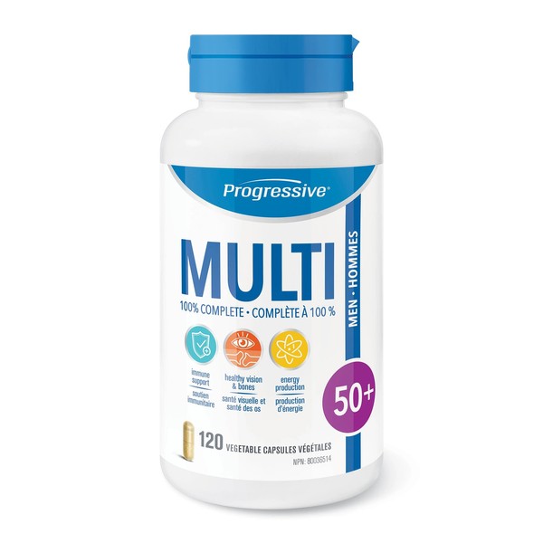 Progressive Multivitamin For Men 50 Plus 120 Veg Capsules