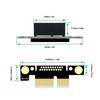 Extension Cable PCIE 1X Dual 90° Network Adapter with LED