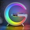 BKDRL Bluetooth Speaker Lamp with Wireless Charger, RGB Night Light,