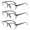 Reading Glasses 1.75 Women 3 Pack Spring Hinge Fashion Round