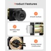 Haidms Entry Black Door Knobs and Deadbolt Combo Set, Keyed