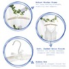 Harbour Housewares Padded Satin Clothes Hangers - White - Pack