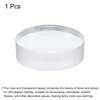 MECCANIXITY Acrylic Display Stand Base 4x1.2 Inch Solid Clear Cylinder