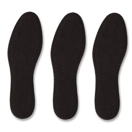Pedag Summer | Pure Terry Cotton Insoles | Handmade in Germany | Absorbs Sweat & Controls Odor | Ideal for Wear Without Socks | Washable | US Women 7/ EU 37 | Black | 3 Pair