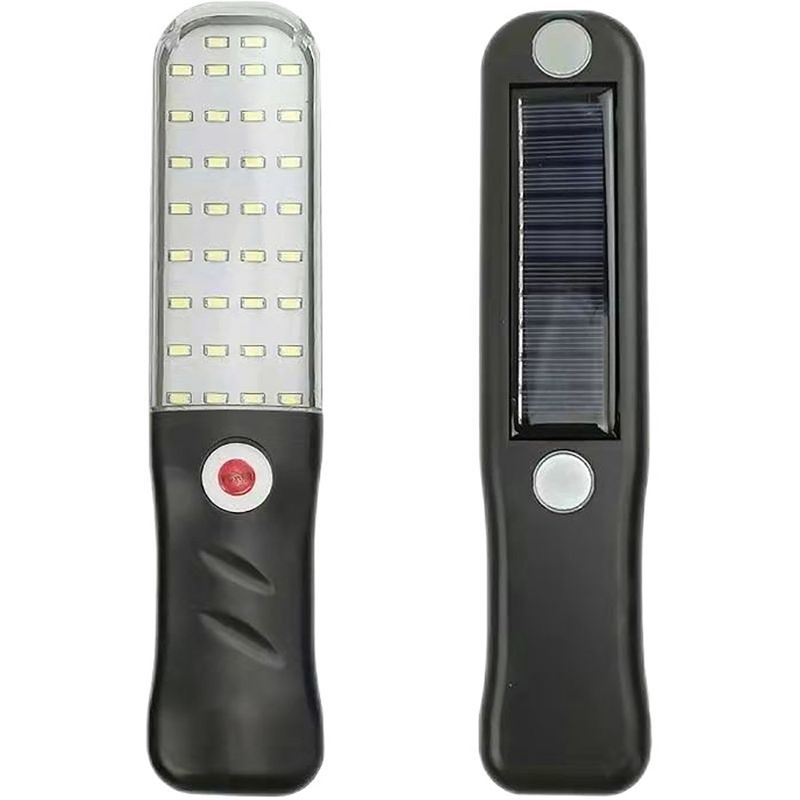 Solar Rechargeable LED Work Light with Magnetic Back Cover Super